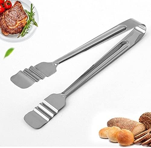 pinzas para cocinar, Cocinar alimentos, cocina de acero for barbacoa, tijeras for servir, alicates for buffet Tamaño: 22,2 cm