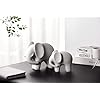 Modern Simple Ceramic White Elephant Living Room Home Office Decoration (Large White Elephant)