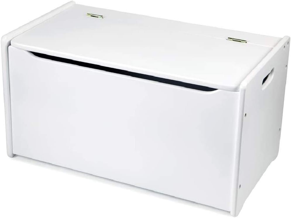 TidloWooden White Toy Chest - Storage