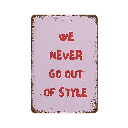 We Never Go Out of Style �A�[�g�|�X�^�[ ���g���őN�₩�ȃt���[�����X�|�X�^�[ �m�X�^���W�b�N�ȃA�[���f�R �L�b�`�� �x�b�h���[�� �K�[�f�� �Ǒ��� ���^���T�C�� 8x12�C���`