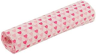 50 Sheets Wax Paper Food Wrapping Greaseproof Waterproof Liners Eco-Friendly Sustainable Food Storage Reusable Wax Wraps Tissue for Bread, Sandwich, Burger, Fries, Snacks, Fruits (Love)