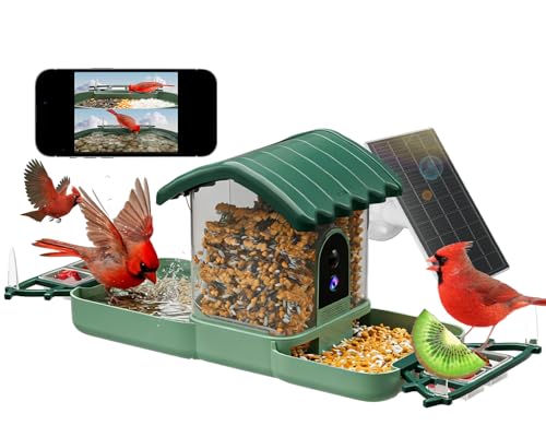 SECUHOME 2-in-1 Dual Camera Bird Bath