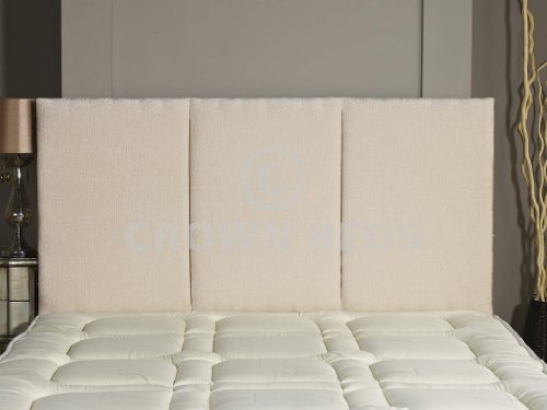 CROWNBEDSUK quality alton chenille headboard in 2ft6,3ft,4ft,4ft6,5ft,6ft Ivory, 4ft (small double) 20 - Image 2