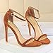 Imagen de Zapatos de Tacón de Aguja Punta Abierta Diseño Elegante Modo Sandalias de Plataforma de Tacón Super Alto con Hebilla de Cinturón para Fiesta y Boda para Mujer Tacón 11