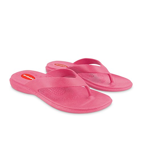Image of OKABASHI Women's Maui Flip Flops | Arch Support Sandals with Massage Footbed, Made in USA, Waterproof Thong Sandal for Beach, Pool & Travel, Sizes 5-10.5