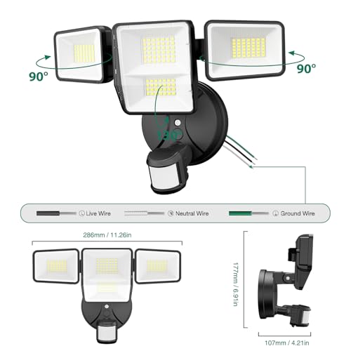 Motion Sensor Floodlight with Security Camera