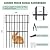 25 Pack Garden Fencing Animal Barrier, 27ft(L) X 17in(H) No Dig Fence Panels, 1.25in Spike Spacing Rustproof Dog Digging Fence Barrier, Dogs Rabbits Blocker Fence for Outdoor Yard