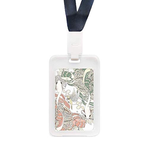 Porte-cartes carpe Ukiyo-e transparent et étui rigide pour carte bancaire