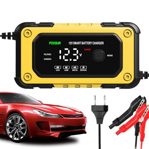 Rrlihjgu - Arrancador de batería para coche - Booster de batería de automoción, dispositivo de funcionamiento con pantalla LCD de 12 V para coche, camión, motocicleta, garaje al aire libre emergencia
