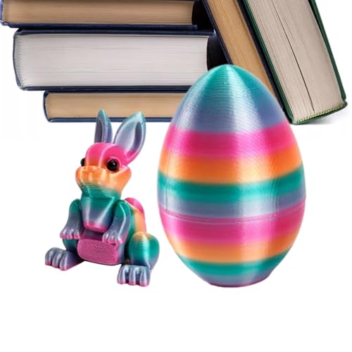 MWZBTG Decoración De Pascua para El Hogar - de Conejo y Huevo Decorativos,Huevos de Pascua Decorados | para Acción De Gracias, El Hogar, Niños, Jardín, Interior, Exterior Y Mesa De Fiesta De