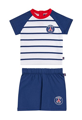 PSG Ensemble bébé T-Shirt + Short - Collection Officielle Paris Saint Germain - 12 Mois