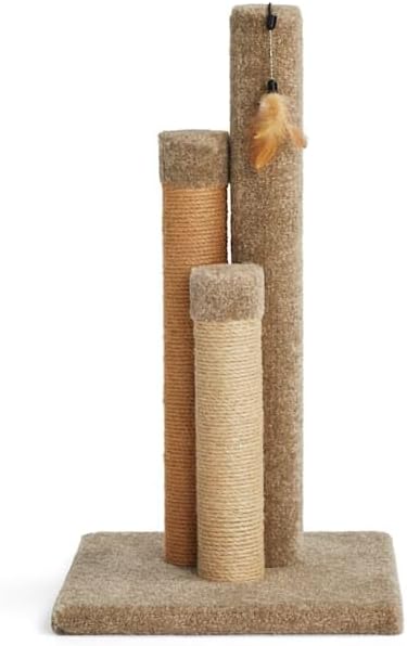 review EveryYay Essentials Scratchin' The Surface 3-Sided Post with Scratcher Cat Toy, 26.5