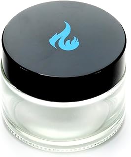 LITT Stash Storage Herb Jar - Premium Airtight & Smell Proof Glass Conta...