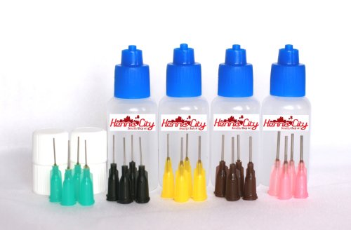 Henna City! 1/2 oz Henna and Jagua Applicator Bottles - Qty 4