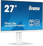 iiyama XUB2797QSU-W2 27 inch IPS LCD slim bezel, 100Hz, 1ms (MPRT), 2560x1440, HDMI/DP, 2 x USB, 2 x 2W Speakers, Height Adjustable Stand, TCO09 & TUV-GS, 5 Yr Warranty