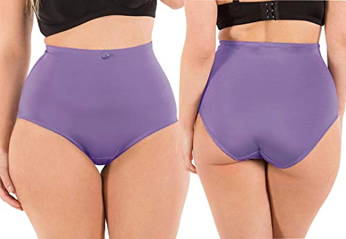 Image of ToBeInStyle Women's Pack of 6 High-Waisted Girdle Brief Tummy Support Everyday Panties