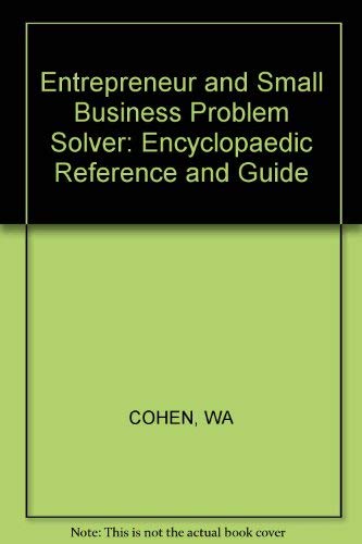 The Entrepreneur and Small Business Problem Sol... 0471807958 Book Cover