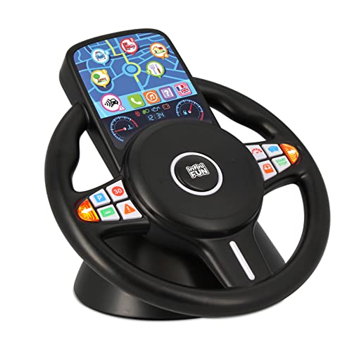 Cefa Toys - Infinifun Mi Primer Volante Electrónico, Incluye Juegos de Simulación de la...