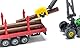 siku 1659, Holz-Transport-LKW, 1:87, Metall/Kunststoff, Blau/Rot, Inkl. Baumstämmen