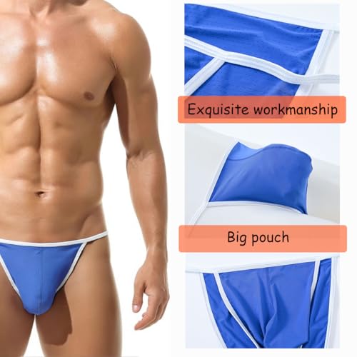 Mens Mesh Breathable Briefs,Ball Pouch Bulge Enhancing and Low Rise Underwear for Men,Soft and Comfortable2