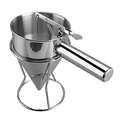 Stainless Steel Funnel Octopus Balls Funnel Tool, Waffle Batter Dispenser Pancake Maker Cooking Tools Cover