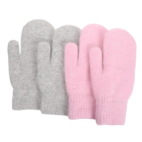 Guantes de lana calidos para manos frias en invierno con forro de felpa blanda