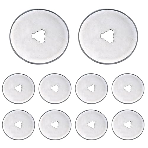 pson 10 Pack 28mm Sharp Rotary Cutter Blades Quilting Supplies Replacement Blades Compatible Rotary Cutter Blades for Sewing Arts Crafts DIY