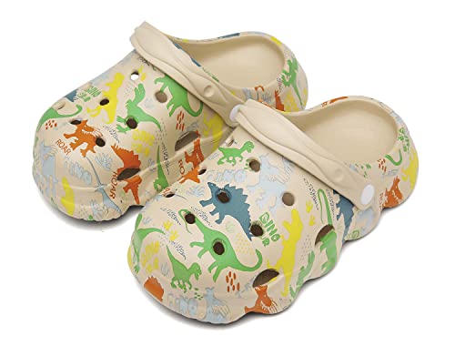 Image of INMINPIN Kids Cute Clogs Cartoon Garden Shoes Boys Girls Slides Slippers Indoor Outdoor Children Water Shower Beach Pool Sandals