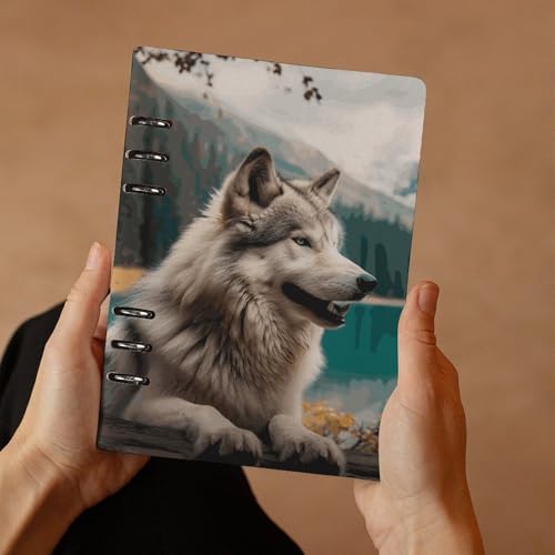 Carnet de notes A5 loup pour le bureau, l'écriture créative et le quotidien - 7