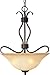 Maxim 10121WSOI Basix Wilshire Glass Invert Bowl Pendant Ceiling Light, 3-Light 180 Watts, 23"H x 17"W, Oil-Rubbed Bronze