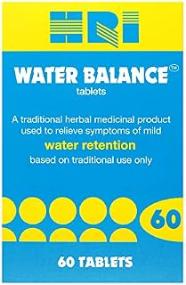 HRI Water Balance Tablets with Dandelion Root, Uva Ursi and Buchu Leaf. to Relieve Symptoms of Mild Water Retention and Provide Bloating Relief. 60 Tablets
