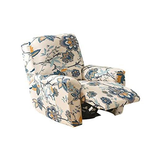 Eco-Ancheng Recliner Slipcovers 4-Pieces Lazyboy Recliner Covers Recliner Couch Covers Recliner Chair Cover Non Slip Reclining Slipcovers with Storage Pockets Furniture Protector for Living Room