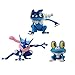3 Piezas Pokemon Anime Figuras Greninja Froakie Frogadier Colección Modelo Muñecas PVC Figura De Acción Juguetes Hechos A Mano Regalos para Niños 3-5Cm