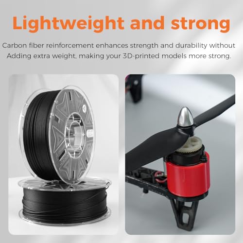 Image of Creality Hyper PA612-CF 1.75mm 1KG, Halloween Gifts 3D Printer Filament - 15% Carbon Fiber Nylon Filament Reinforced - High-Strength, Low-Hygroscopic & Precision Molding for Industrial Applications