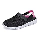 Mesh Schuhe:Die drehbare Ferse bietet zwei Möglichkeiten zum Tragen: Vorwärts-Freizeit-Hausschuhe, Sport-Sandalen zum Zurückschieben, super einfach, bequem und praktisch.