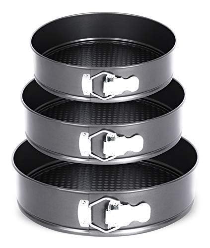 Cirvex Non-Stick Springform Cake Tin, Round Baking Mould with Removable Bottom, Leakproof Cake Pan for Cheesecake & Microwave Oven (Multicolor)