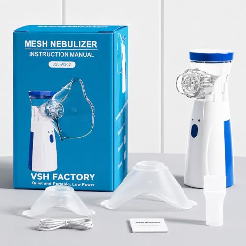 Image of Portable Nebulizer & Humidifier for Baby & Adults | Compact, Silent, Self-Cleaning Machine with Long Battery Life | Effective for Asthma, Cough, Sinus & Allergy Relief at Home