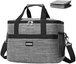 BDLMWH クーラーボックス 大容量 35L 3層断熱 保冷 保温 折り畳み収納可能 軽量 ソフト 手提げと肩掛け両用 お弁当収納バッグ 保冷バック ピクニック/運動会/通勤/キャンプ/お花見/BBQ/レジャー/花火等