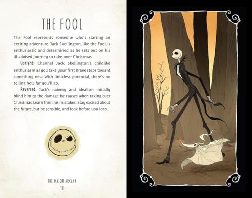Image of Play New Tarot Cards with 78 Pieces The Nightmare Before Christmas Decks Card Game Traditional Standard Tarot Deck Fortune Telling Game Divination Tools for Beginners (Design 23)