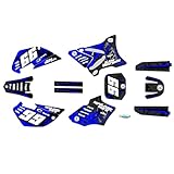 Kalair GFX Graphics Kit for Yamaha YZ85 YZ 85 (2002-2014) Revolt Series Blue 16 Mil-Dirt bike Custom Racing Graphics Decals Stickers Kit, no-plastics