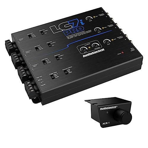 AudioControl LC7iPRO 6-Channel Active Line Output Converter with AccuBASS for Adding Subwoofers Amplifiers to Factory Car Audio Receiver Head Unit Includes ACR-1 Dash Remote Bass Knob Controller