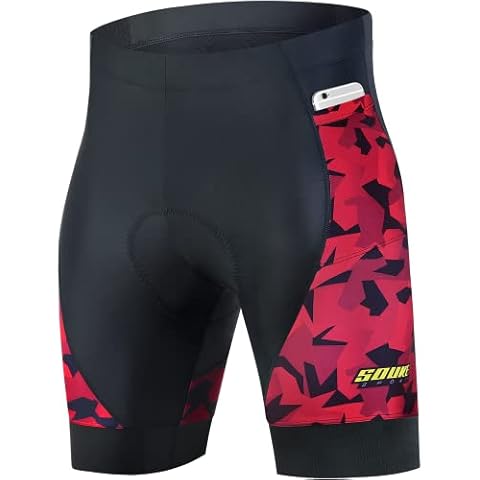 Souke Sports Pantalones Ciclismo Hombre Acolchados Cover