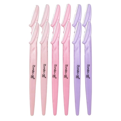 The Crème Shop Flawless Finish Precision Razors | Dermaplaning Tool for Face | Face Razors for Women | Stocking Stuffers for Women (Pack of 12)