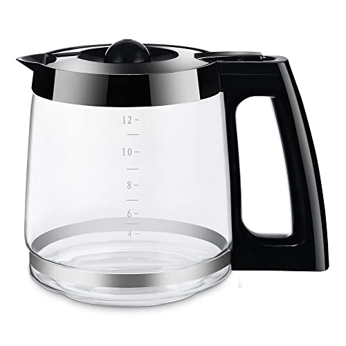 12-Cup Replacement Coffee Carafe Pot only Compatible with Hamilton Coffee Maker, Machine, Brewer Models 49980A, 49980Z, 49983, 49618, 46300, 46310, 49976, 49966, 49350 | Black by Ulrempart - Used condition - US$20.02