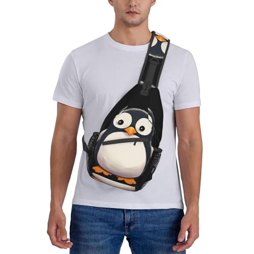 Sling Bag para hombres y mujeres con diseño Pinguino miniatura 7