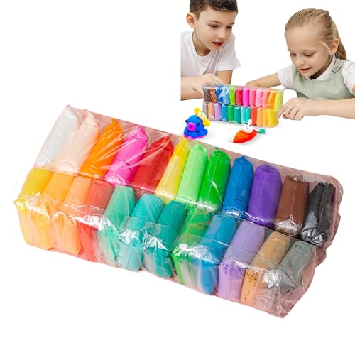 Kit de arcilla seca de aire para niños - Arcilla no tóxica para esculturas | Masa seca al aire a medida de niños, arcilla seca al aire sin desorden, juego para principiantes de arcilla