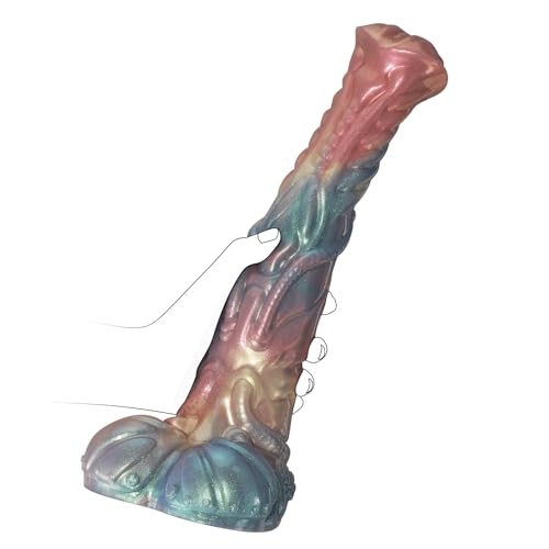 Image of Monster Horse Dildo - 12.2'' Big Fantasy Anal Dildo with Strong Suction Cup, 2.4LB Giant Soft Silicone Realistic Dildo for G-Spot Anal Play, Adult Sex Toys for Women Men Gay