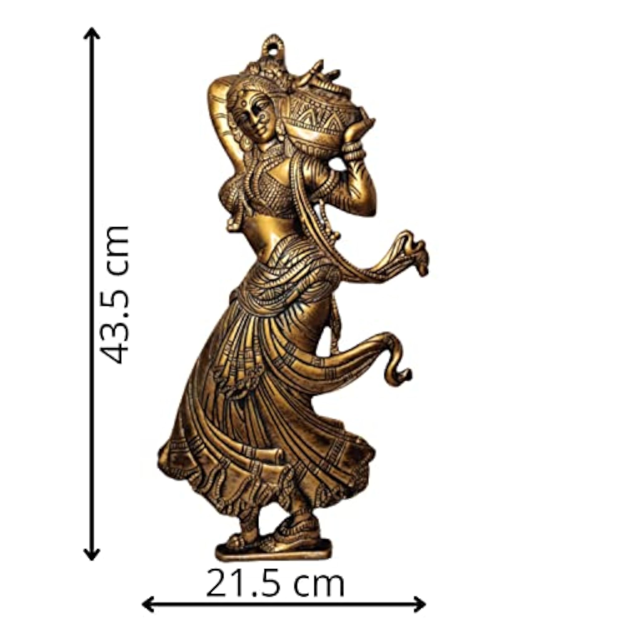 Metal Lady Wall Décor Showpiece, Decorative Wall Hanging
