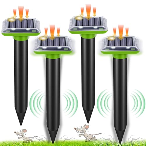 Solar-Maulwurfabwehr, Ameisenabwehr für Garten und Camping, Gopher-Abwehr, Schlangen-Maulwurf-Abwehr, Gopher und andere Maulwurfabwehr