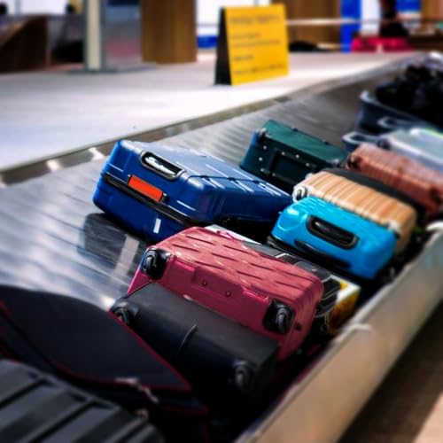 Image of 5 Pack Neoprene Luggage Handle Wraps - Soft Grip Covers for Suitcase, Carry-On & Backpacks - Travel Accessory & Colorful Baggage Identifier (5 Pack Green)